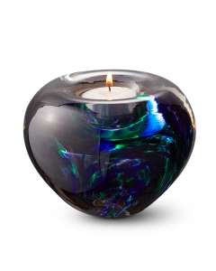 Tealight purple-green-blue